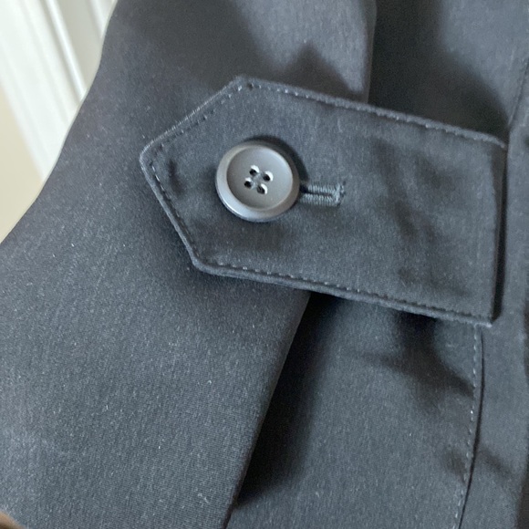 London Fog Black Trench Coat Stella removable lining Limited Edition Size 8 - Picture 5 of 13